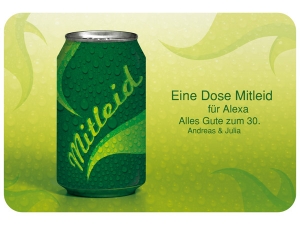 Geburtstagskarte Mitleid